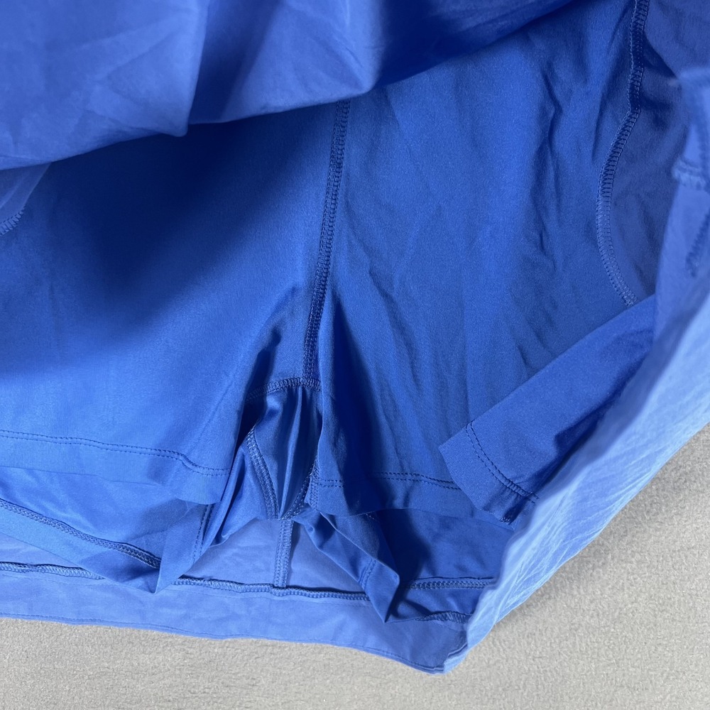 Eddie Bauer Women's 2XL Blue Activewear Skort Skirt Built-in Shorts Zipper - Picture 4 of 7